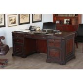 Double Pedestal Mahogany Executive Desk