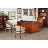 Tan Plaid Upholstered Barrel Chair