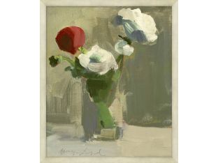 Pink And White Ranunculus  21.75W X 25.75