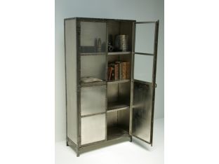 Bookcase in Antique Nickel Finish