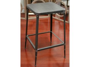 Raw Steel Counter Stool