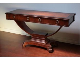 Cherry and Walnut Burl Console Table