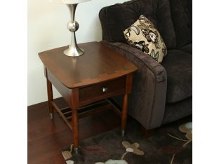 Danish Style Drawer End Table