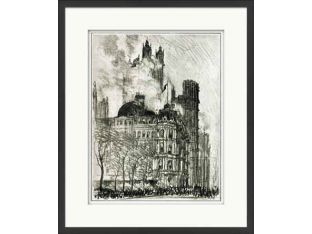 New York Charcoal Study III 26W x 32H