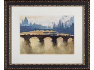 City Watercolor - Paris 28W x 23H