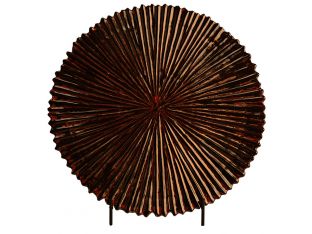Luster Bark Charger w Stand - Cleared Décor