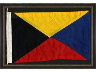 Nautical Flag Z 22.5W x 15.5H