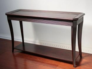 Merlot Saber Leg Console Table