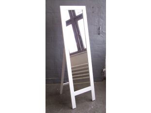 Modern White Floor Mirror