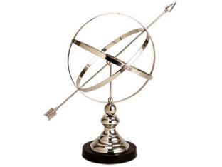 Neptune Aluminum Armillary - Cleared Décor