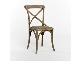 Limed Gray Oak French Cafe Chair