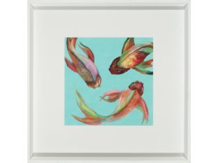 Vivid Koi Fish III 21W x 21H