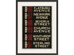 Brooklyn Bus Roll Sign II 24W x 33H
