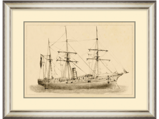 Steam Ship 22W x 17H