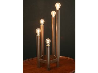 Rusty Iron Finish 5L Table Torchiere