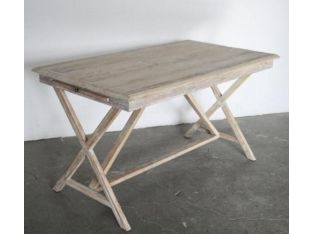 Whitewash X Base Desk
