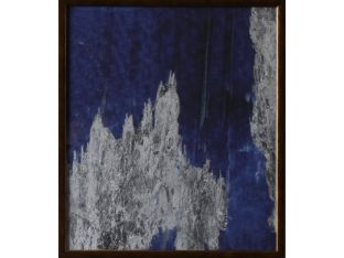 Blue and Silver Ikat 6 14W x 16H