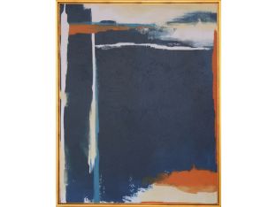 Composition of Blue and Orange III 31.5W x 39.5H