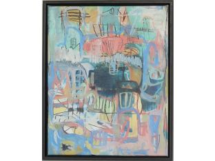 Blue Graffiti 2 17.5W x 21.5H