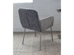 Gray Tweed Arm Chair