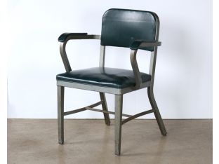 Green Steelcase Armchair