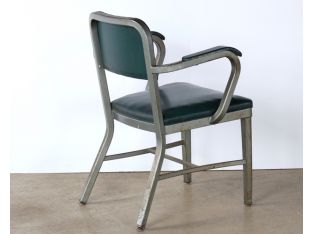 Green Steelcase Armchair