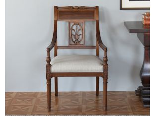 Turned Baton Carved Armchair