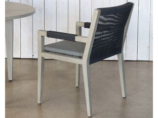 Weathered Grey Teak Outdoor Armchair