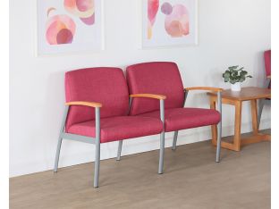 Pink Double Vintage Waiting Room Chair