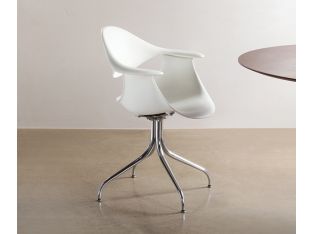 White Nelson Swag Chair