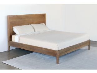 Warm Honey Oak King Bed