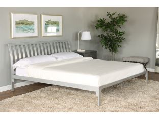 Metal Slat Back King Size Platform Bed