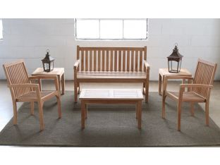 Natural Teak Windsor Bench