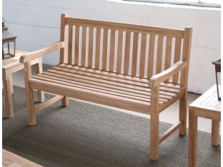 Natural Teak Windsor Bench