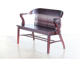 4' Oak Bank of England Style Courtroom Bench