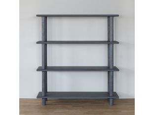Simple Blue Navy Bookshelf