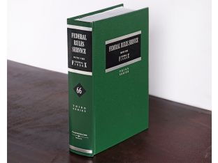 Green & Black Federal Rules Service Law Book