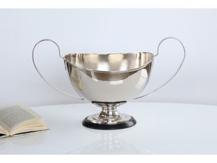 Nickel Finish Brass Trophy Centerpiece