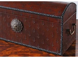 Oxblood Leather Box