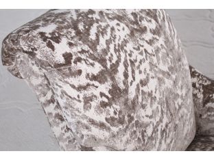 Taupe Ikat Club Chair