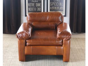 Silverado Club Chair in Caramel Leather