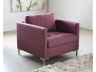 Zula Club Chair in Burgundy