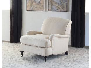 George Smith Style Tightback Club Chair in Linato Cream