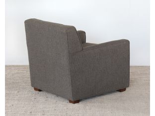 Gray Upholstered Club Chair