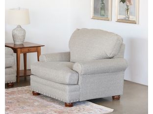 Traditional 42" Beige Club Chair