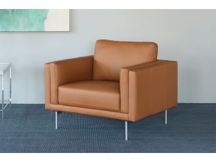 Saddle Leather International Style Club Chair