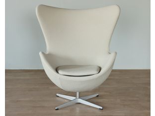 Tan Putty Jacobsen Style Egg Chair