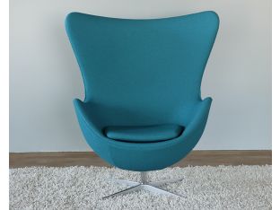 Aegean Blue Jacobsen Style Egg Chair