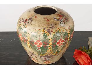 Painted Terracotta Indian Urn