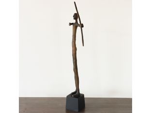 Cast Aluminum Tribal Hunter - Cleared